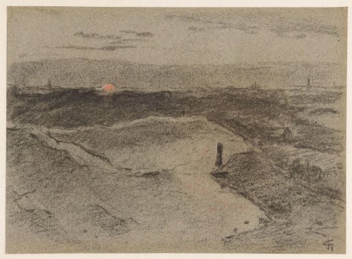 Dune Landscape with Sunset