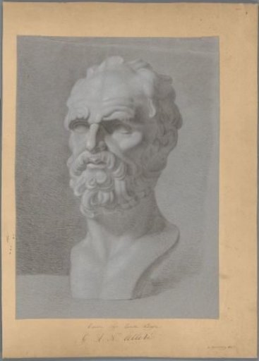 Study of a sculpted head