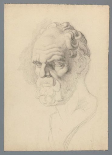 Study after a classically sculpted head