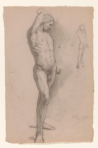 Male nude, seen from the front