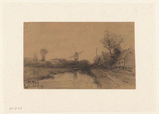 Mill by the water near Kortenhoef
