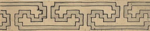 Design for a decorative border with meander motif