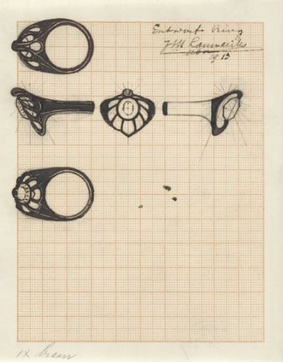Designs for a Brooch and a Ring