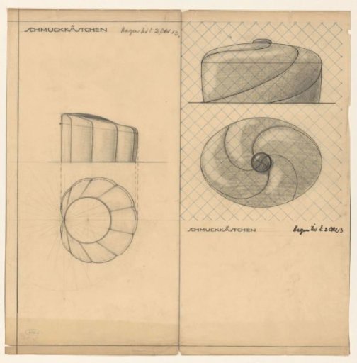 Design for a silver jewellery box
