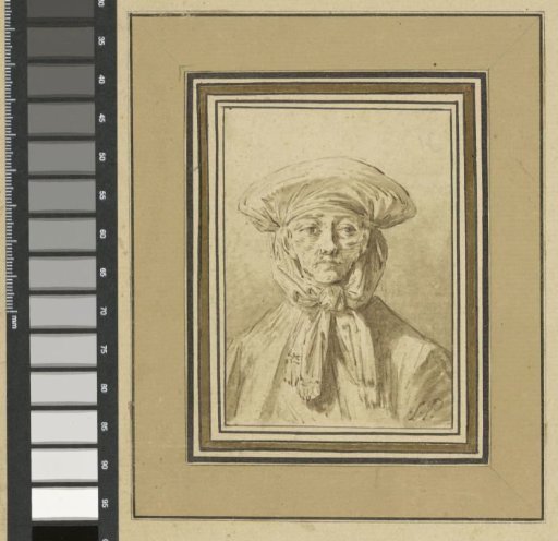 Bust of an old Russian woman