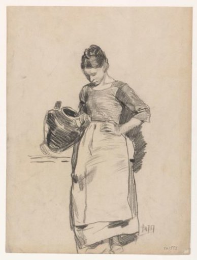 Standing woman with a jug