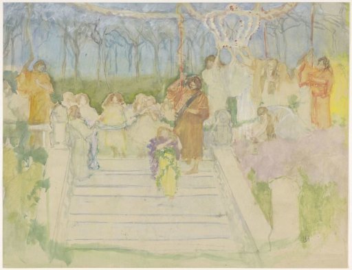 Tableau Vivant on the Occasion of the Marriage of Queen Wilhelmina in 1901