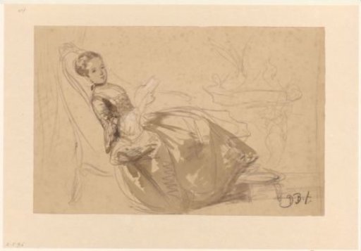 Lady in an armchair