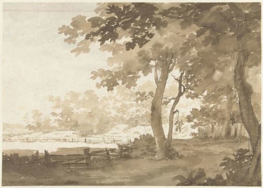 Landscape with a Road under Trees