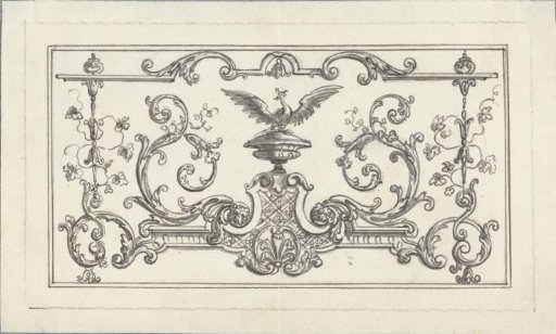 Panel filling with a rising phoenix