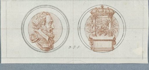 Obverse and reverse of a medal on the Alliance of France with the Swiss in 1602