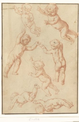 Study Sheet with Seven Floating Putti