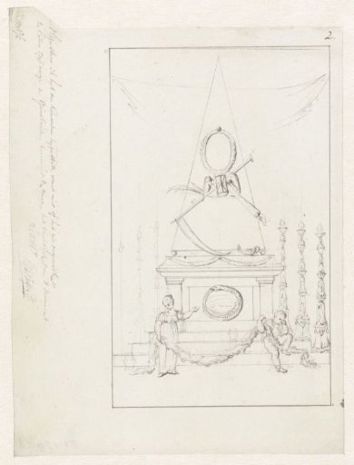 Design for a tomb monument for A. Loosjes