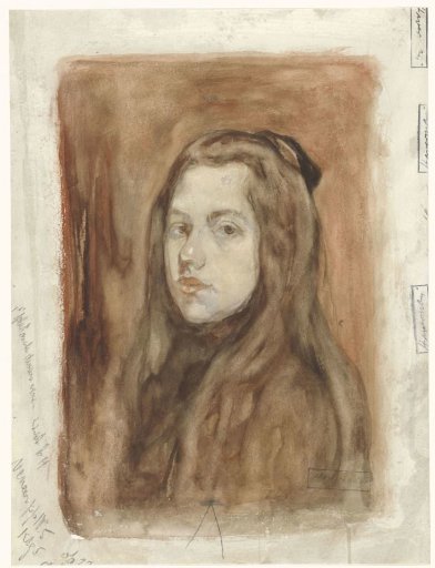 Portrait of a Girl with Long Hair