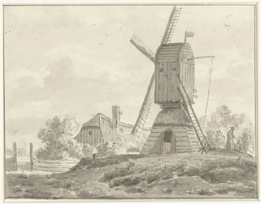 Standard Windmill and Farmhouse