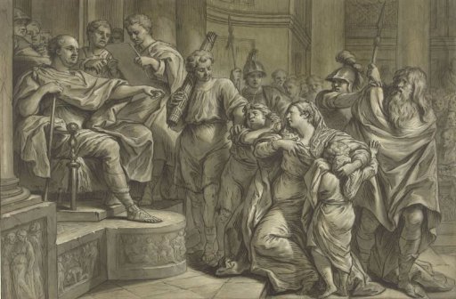 Eponina Asks Vespasian for Mercy for Sabinus