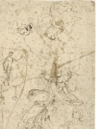 Winged genius crowns a field marshal