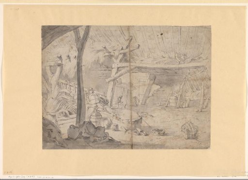 Interior of a Farmhouse or Barn