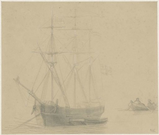 Three-master and sloop