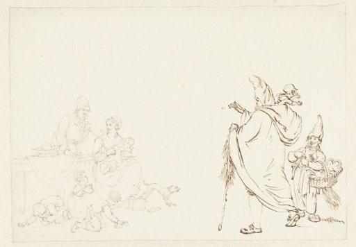 Family with children cleaning