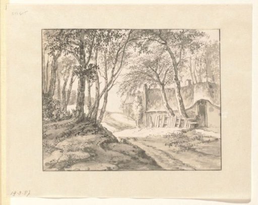 Farmhouse among trees