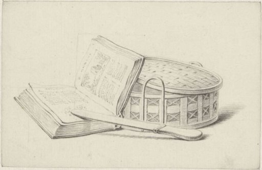 Still Life with Book, Letter Opener and Basket