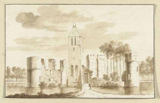 Ruin of castle at Egmond