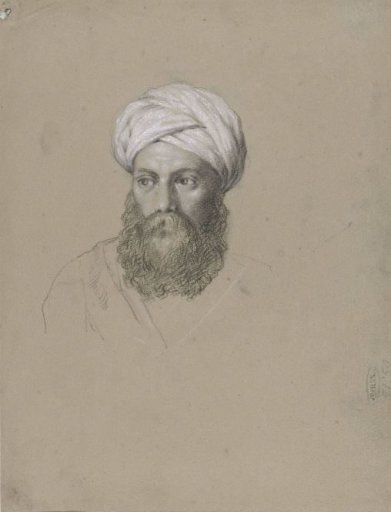 Head of an Arab with a turban