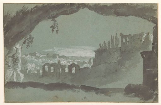 View of the ruins of the palace on the Palatine