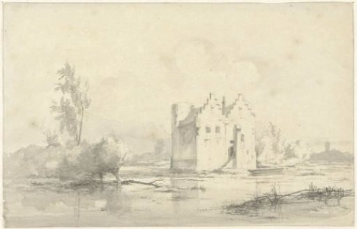 Castle Cronenburgh lying in the marshy moat