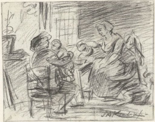 Peasant Family at Meal