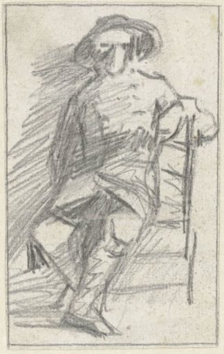 Male figure on a chair
