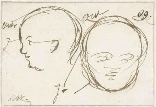 Two Studies of a Child's Head