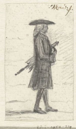 Walking man, to the right