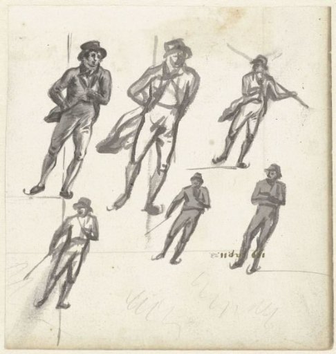 Studies of a skating man