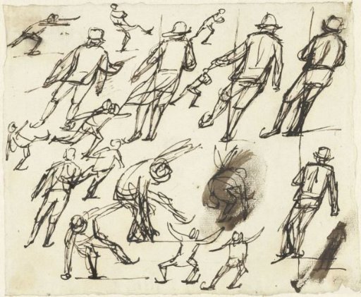Study sheet with skaters