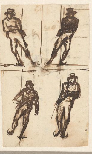 Study sheet with a skating man