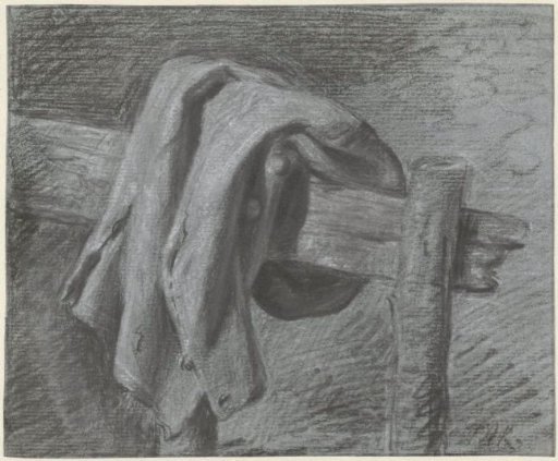 Jacket, laid over a fence