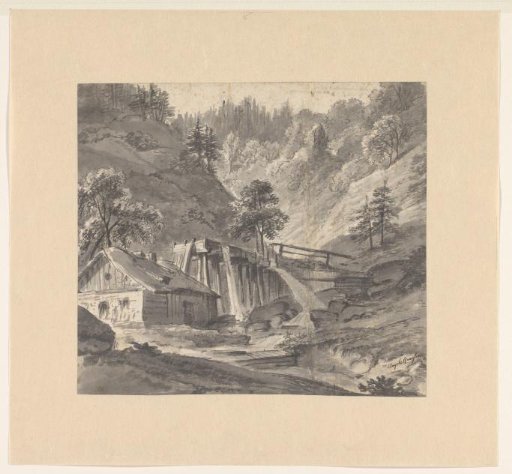 Waterfall in the mountains