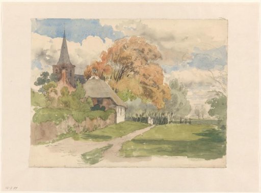 Courtyard at a village church