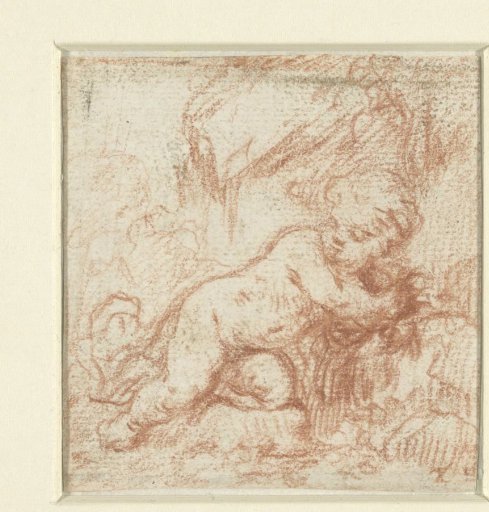 Putto in landscape