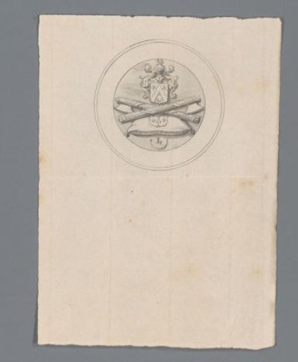 Design for a historical medal for the council, aldermen and former mayor of Haarlem Pieter van der Camer