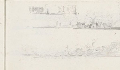 River Landscapes with Houses and Mills