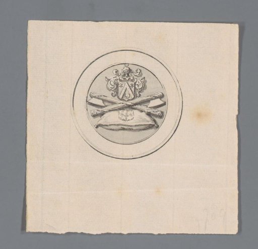 Design for a historical medal for the council, aldermen and former mayor of Haarlem Pieter van der Camer