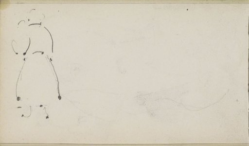 Standing figure in a dress