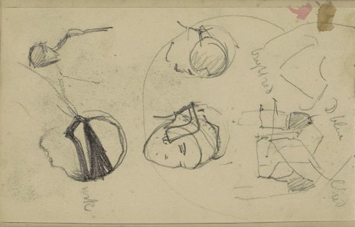 Heads with Urk headgear and a blouse
