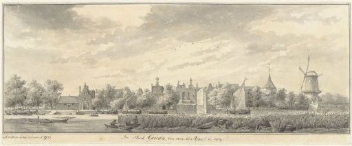 View of Gouda, from across the IJssel