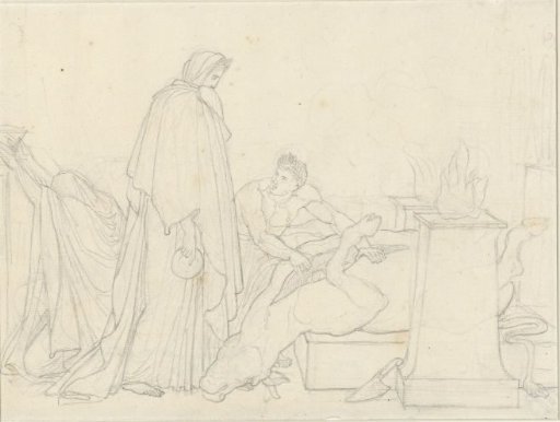 Dido interrogates the Gods by examining the entrails of a sacrificial animal