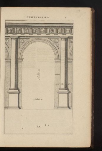 Doric columns with arch construction