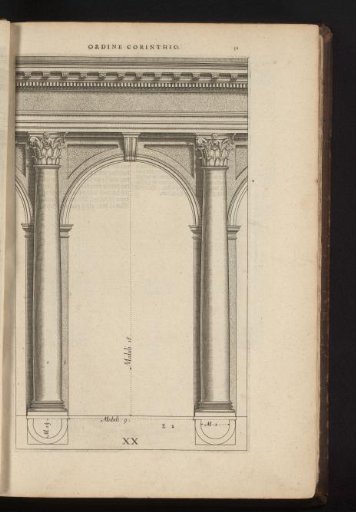 Corinthian columns with arch and foundation